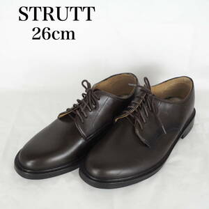 MK5490*STRUTT*ストラット*メンズビジネスシューズ*26cm*茶系