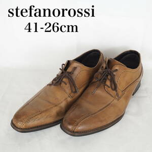 MK5491*stefanorossi*ステファノロッシ*メンズビジネスシューズ*41-26cm*茶系