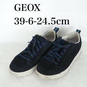 MK5530*GEOX*ジェオックス*メンズスニーカー*39-6-24.5cm*ネイビー