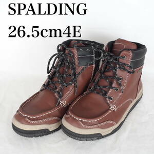 EB5215*SPALDING*スポルディング*メンズブーツ*26.5cm4E*赤茶系