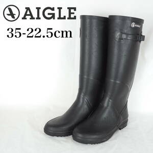 EB5270*AIGLE*エーグル*レディースレインブーツ*35-22.5cm*黒