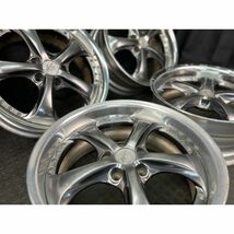 ワーク/WORK VS-KF/社外アルミホイール 18x8JJ 5穴 114.3 +38/+33 Φ72 日本製 4本SET◇中古 傷,汚れあり/清掃済み◇愛荘町東円堂手渡し可_画像1