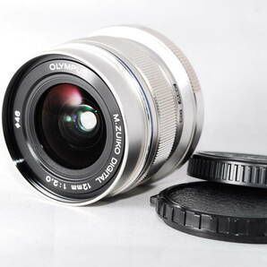 ◆極上美品◆ オリンパス OLYMPUS M.ZUIKO DIGITAL ED 12mm F2.0 レンズ 単焦点 広角 シルバー ★動作確認済み★ スレキズ少ない逸品！