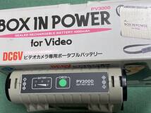 ジャンク部品　GS ビデオカメラバッテリー　PV3000 ６V　BOX IN POWER FOR VIDEO　日本電池_画像4