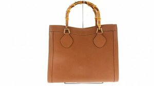 ◆ １円 ～ GUCCI / グッチ 002 0260 バンブー ハンドバッグ レザー ブラウン 145357