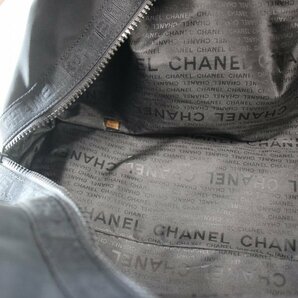 ◆ 美品 1円 ～ CHANEL / シャネル スポーツライン ボストンバック ココマーク 肩掛け ブラック系 ヴィンテージ カード・シール付 145195の画像10