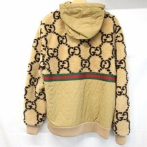 ◆ 美品 GUCCI / グッチ 706419 XJETL GGジャガードジャケット アウター サイズ：M ベージュ 145516_画像2