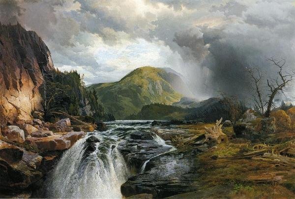 Reproducción de pintura al óleo Thomas_Majestic Lake Superior MA843 Arte euroasiático, cuadro, pintura al óleo, Naturaleza, Pintura de paisaje