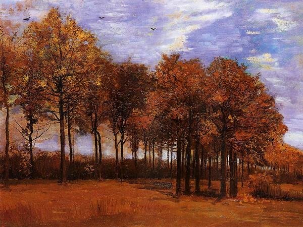 Reproduction peinture à l'huile Van Gogh_Paysage d'automne MA672 art eurasien, peinture, peinture à l'huile, Nature, Peinture de paysage