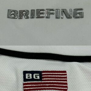 ★BRIEFING GOLF ブリーフィング★メンズサーモベント 半袖ポロシャツ ホワイト L 未使用の画像5