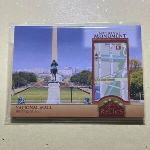 National Mall Map Relic National Monument 2023 Upper Deck Goodwin Champions Memorabilia 地図