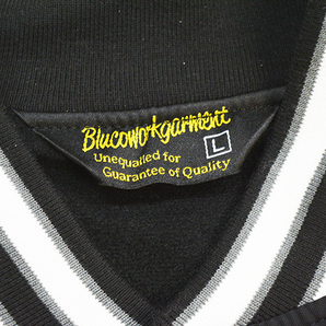 ハイクオリティーのワークウェア専門ブランド「BLUCO・ブルコ」のスタジアムジャケット(BLK/L)UNCROWD アンクラウド EVILACT WESTRIDEの画像6
