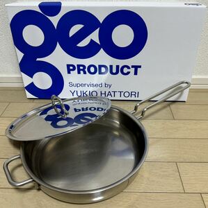  geo * Pro duct Miyazaki factory whole surface 7 layer stainless steel fry pan 25cm less water cooking 