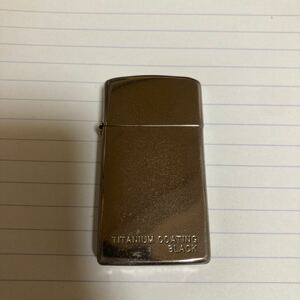 zippo ジッポー　スリム　TITANIUM COATING BLACK