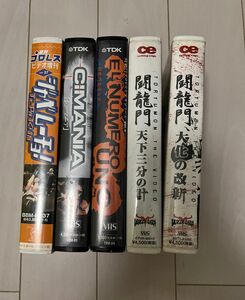 闘龍門　VHS 5本セットです。動作未確認品