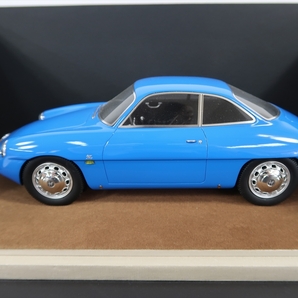 現状品 ミニカー Tecnomodel TM18-42B 1/18 アルファ ロメオ ジュリエッタ SZ ストリート アルファブルー ALFA ROMEO GIULIETTA SZ 1960 k2の画像1