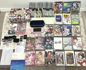 PSP 本体 ソフト 大量まとめ 本体美品　バッテリー ケース メモリカード32GB 頭文字D クイーンズゲート ロウきゅーぶ ZERO3 ヴァンパイア