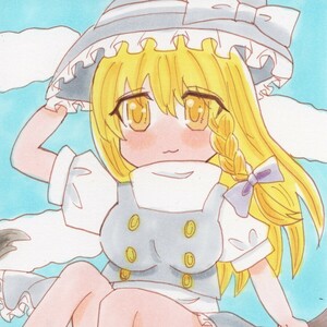 Art hand Auction Doujin Hand-Drawn artwork illustration Touhou Touhou Project Koumakyo Marisa Kirisame Analog original picture, comics, anime goods, hand drawn illustration