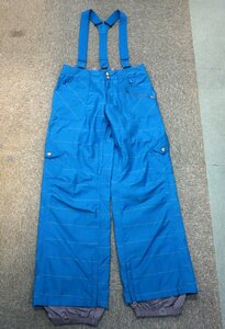 レディース BURTON バートン DRYRIDE スノーボードウェア パンツ チェック柄 CA:26902 RN:87380 サイズS 青 ブルー