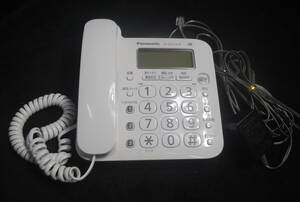 /.302. Panasonic Panasonic VE-GD25TA-W telephone machine answer phone machine large dial button 