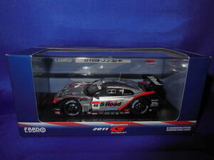 1/43　SUPER GT500　日産　S ROAD MOLA　R35　GT-R　RD.2富士　柳田真孝　ロニー・クインタレッリ　EBBRO