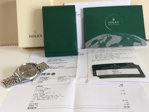 ロレックス　ROLEX　デイトジャスト Ref.1603　Cal.1570　グレー文字盤　正規店OH済☆極美品