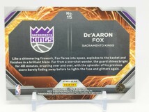 ディアロン・フォックス 2023-24 Panini Prizm Basketball Fireworks silver prism De'Aaron Fox キングス_画像2