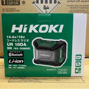 HiKOKI 18Vコードレスラジオ UR18DA (NN) 本体のみ(バッテリー・充電器別売)