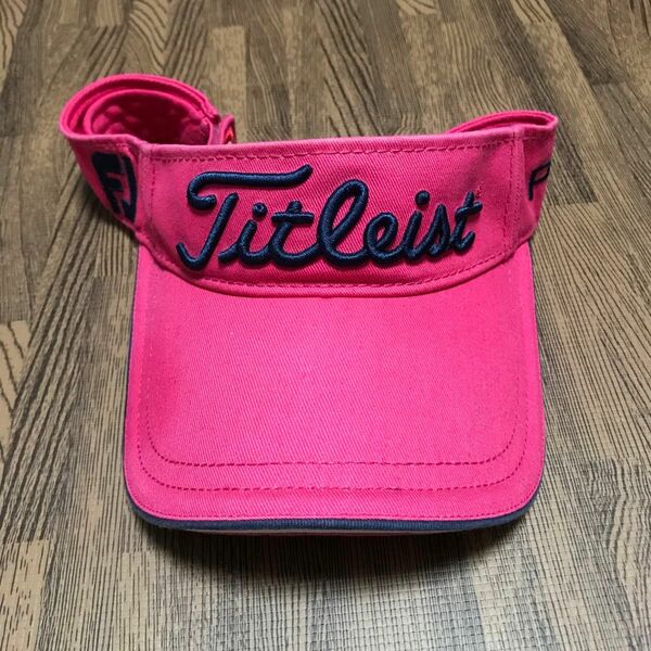 タイトリスト Titleist サンバイザー ゴルフ プロ使用 ピンク 夏 フットジョイ