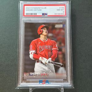 【PSA8】大谷翔平 2023 Topps Stadium Club #136