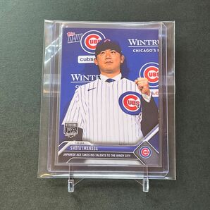 7【新品スリーブ&ローダー入り】入団会見 今永昇太 2024 Topps now Shota Imanaga OS-27