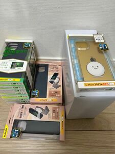 ELECOM iPhone14 iPhone13 ケース　 ハードケース シリコン　オープン　レザー　クリア　新品