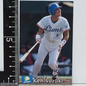 97 year Calbee Professional Baseball card 142[ Suzuki . inside . hand Seibu lion z] Heisei era 9 year 1997 year that time thing Calbee extra Shokugan BASEBALL[ used ] including carriage 