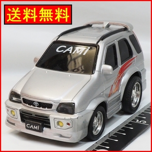 ドライブタウン【トヨタ キャミTOYOTA CAMiシルバー】ディフォルメ大サイズ プルバックミニカー【中古・本体のみ】送料込