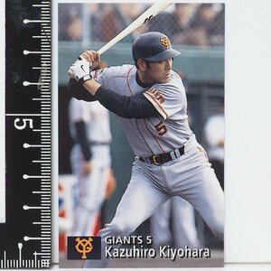 97 year Calbee Professional Baseball card 159[ Kiyoshi . peace . inside . hand Yomiuri Giants . person ] Heisei era 9 year 1997 year that time thing Calbee extra Shokugan BASEBALL[ used ]