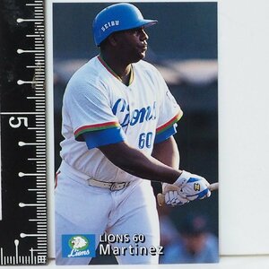 97年 カルビー プロ野球カード 156【マルティネス 内野手 西武ライオンズ】平成9年 1997年 当時物 Calbeeおまけ食玩BASEBALL【中古】送料込