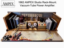 100円スタート！『AMPEX SA10 スタジオモニター・40W 真空管パワーアンプ 2台ペア オーバーホール施工済み　入力プラグ付属』_画像3