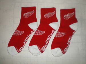 NHL SOCKS レッドウイングス 3足セット SIZE L (25センチから28センチくらい)カジュアル用