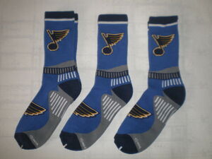 NHL SOCKS ブルース ロング 3足セット SIZE L (25センチから28センチくらい) カジュアル用