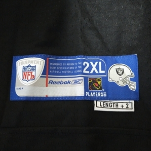 Reebok NFL プレミアJERSEY レイダース＃１８モス SIZE XXL ブラックの画像4