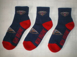 NBA SOCKS ペリカンズ 3足セット SIZE L (25センチから28センチくらい) カジュアル用