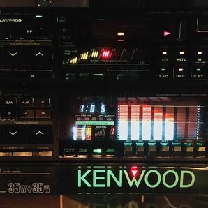 当時物 KENWOOD KXC-7508 KGC-7408 KTC-7060 KAC-5208 セット カセットデッキ グラフィックイコライザー 旧車 スペアナ ロンサムカーボーイの画像4