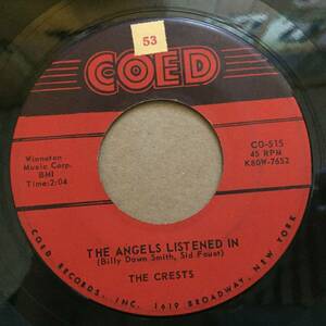 Crests/The Angels Listened in(US single)