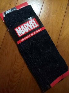 MARVEL ロングフェイスタオル マフラータオル ラバーバンド付き フェイスタオル タオル スポーツ アウトドア ロゴ