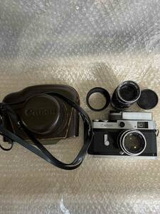 【1円スタート】キヤノン Canon P 50mm F1.8 100mm F3.5 Lマウント フィルム ポピュレール フィルムカメラ ジャンク扱い