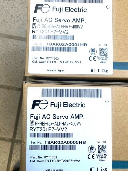 正規代理店購入 富士電機 ALPHA7 サーボアンプ RYT201F7-VV2