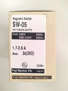 正規代理店購入　富士電機　 電磁開閉器 SW-05 シュカイロAC200V 1.7A 2A