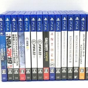 K11-240-0417-040【中古】PS4ソフト 15本まとめ ドラゴンクエストビルダーズ2/NBA 2K19/(FIFA 18/22)(キングダム ハーツ HD 2.8/III)他の画像1