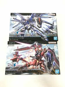 K11-225-0414-065【未組立/送料無料】HG 1/144 ライジングフリーダムガンダム/イモータルジャスティスガンダム プラモデル 2点セット