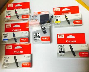 キャノン　大容量　純正品　381 380 Canon 6色1セット　新品　未開封品 381XL 380PGBK XL 